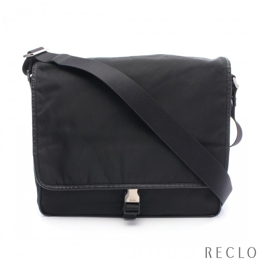 PRADA プラダ TESSUTO SAFFIANO ショルダーバッグ ナイロン レザー 