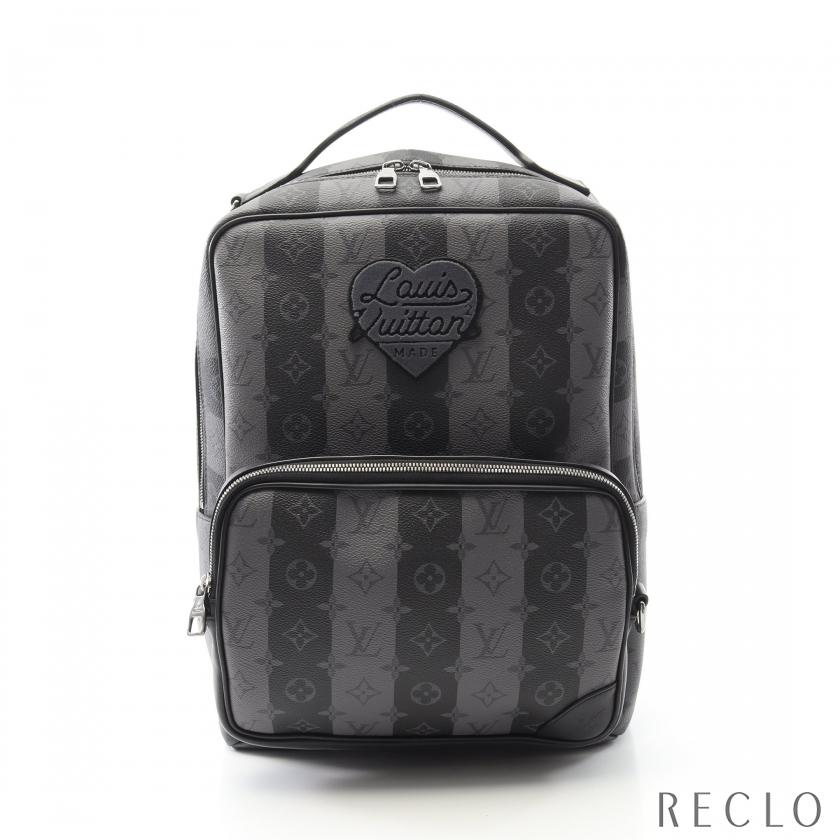 ルイ・ヴィトン LOUIS VUITTON LOUIS VUITTON × NIGO モジュラー リュックサック バックパック バッグ PVCコーティングキャンバス レザー メンズ ブラック系 / グレー系 M45962 【中古】 LOUIS VUITTON（ルイ・ヴィトン） × NIGO モジュラー モノグラム