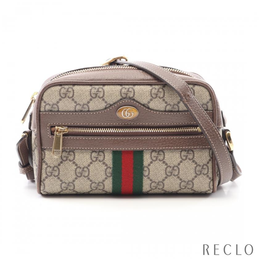 グッチ GUCCI オフィディア ショルダーバッグ バッグ PVCコーティングキャンバス レザー レディース ベージュ系 / マルチカラー 517350 【中古】 GUCCI（グッチ） オフィディア ショルダーバッグ PVC レザー ベージュ
