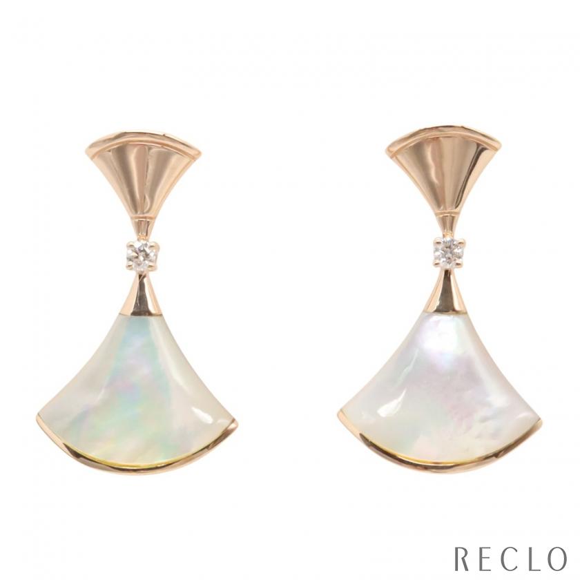 ブルガリ　ディーヴァドリーム　ピアス　マザーオブパール BVLGARI（ブルガリ） ディーヴァ ドリーム ピアス マザーオブパール