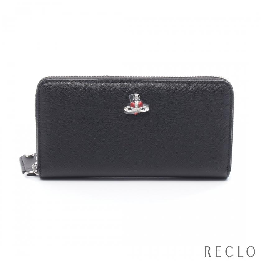 ヴィヴィアンウエストウッド Vivienne Westwood CLASSIC ZIP ROUND WALLET オーブ ラウンド長財布 財布 サフィアーノレザー レディース ブラック系 51050023L0040N402 【新品】 Vivienne Westwood（ヴィヴィアンウエストウッド） CLASSIC ZIP ROUND