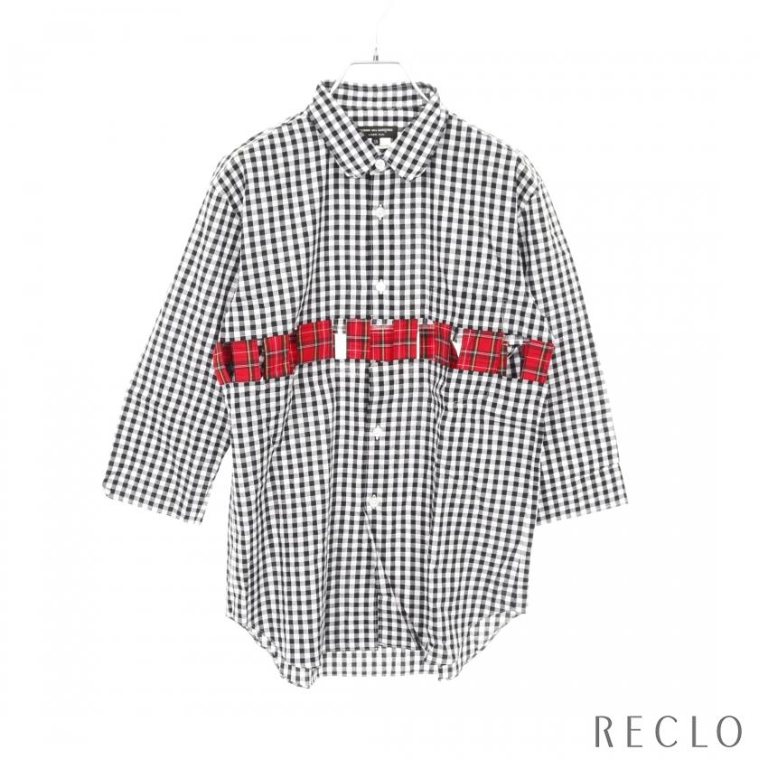 2025 FW 新作 コムデギャルソン ポリエステル ギンガム　シャツ COMME des GARCONS SHIRT forever check shirts