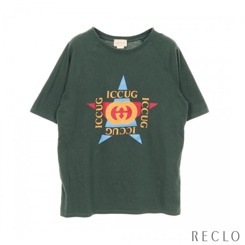 グッチ GUCCI インターロッキングG スター Tシャツ クルーネック  