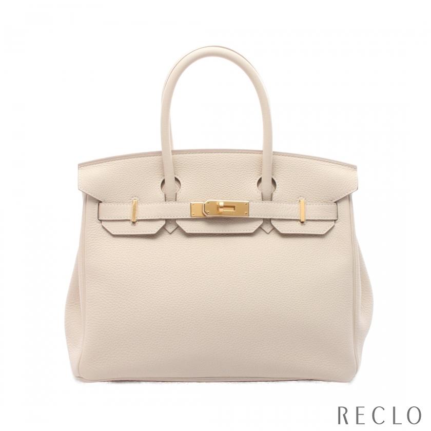 エルメス HERMES バーキン30 クレ ハンドバッグ バッグ トゴ トゴ レディース アイボリー系 027633CC 【中古】 HERMES（エルメス） バーキン30 クレ ハンドバッグ トゴ アイボリー