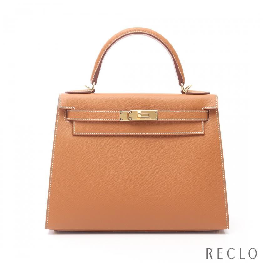 【良品】HERMES エルメス ケリー28 ブラウン ゴールド金具 ハンドバッグ 楽天市場】HERMES(エルメス) ケリー 28 (外縫い) ゴールド