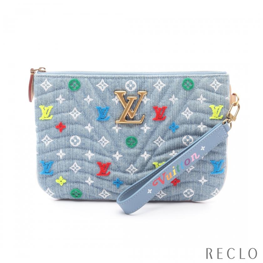 ルイ ヴィトン モノグラム ニューウェーブ ポシェット ジップ ショルダーバッグ M67538 ブルー マルチカラー LOUIS VUITTON 【中古】 LOUIS VUITTON（ルイ・ヴィトン） ニューウェーブ ポシェットジップ