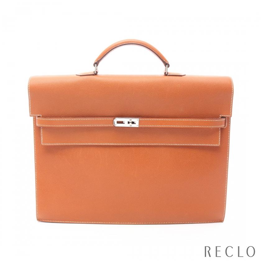 HERMES エルメス ケリーデペッシュ38 ゴールド ブリーフケース