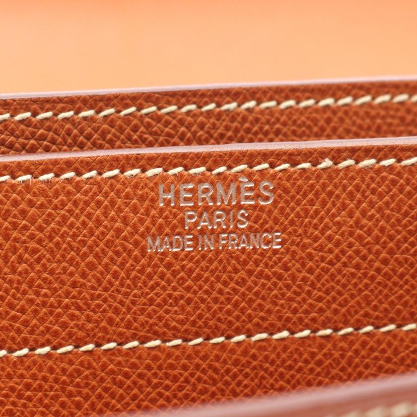 HERMES エルメス ケリーデペッシュ38 ゴールド ブリーフケース