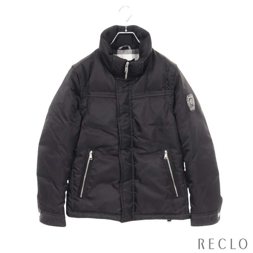 ブラックレーベル・クレストブリッジ BLACK LABEL CRESTBRIDGE ダウンジャケット 衣料品 アウター ナイロン メンズ ブラック系 51F17-216-09 【中古】 BLACK LABEL CRESTBRIDGE（ブラックレーベル クレストブリッジ