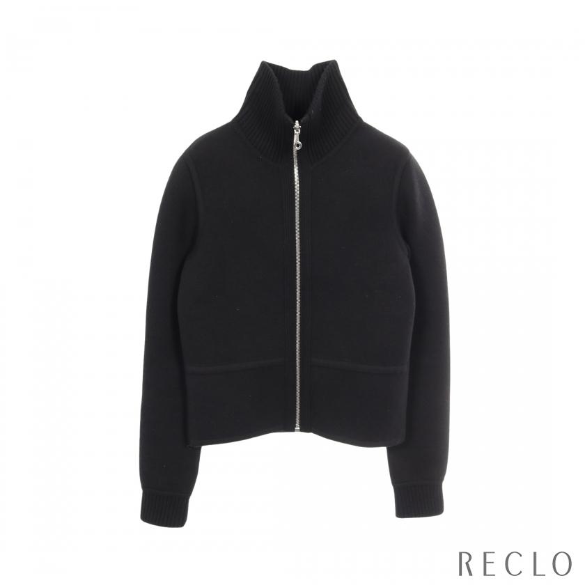 HERMES（エルメス） HERMES H柄 ニット ジップアップ ブルゾン ウール