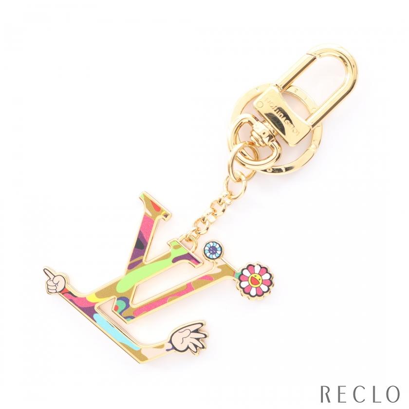 ルイ・ヴィトン LOUIS VUITTON LV × TM LVアイコニック スーパーフラット チャーム アクセサリー GP レディース ゴールド系 / マルチカラー M02468 【中古】 LOUIS VUITTON（ルイ・ヴィトン） LOUIS VUITTON LV × TM LVアイ