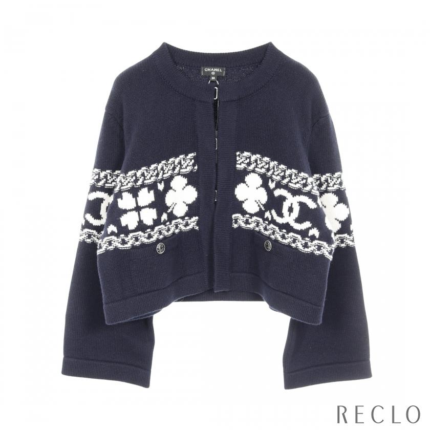 CHANEL（シャネル） ココマーク クロップド ニット カーディガン