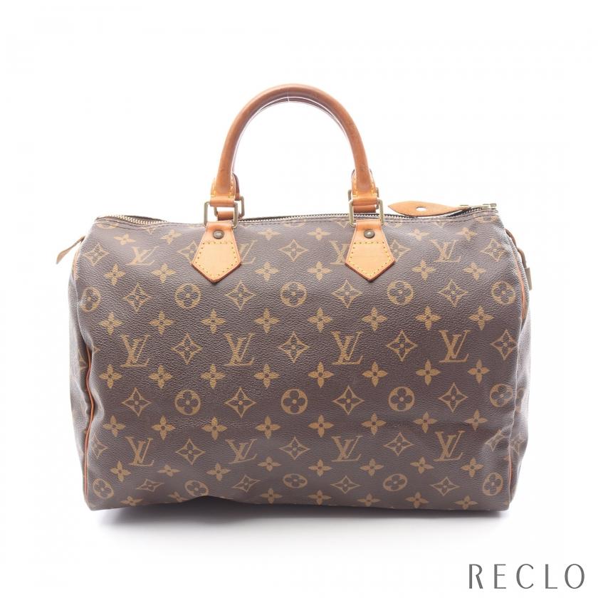 ルイ・ヴィトン LOUIS VUITTON スピーディ35 ハンドバッグ バッグ PVCコーティングキャンバス レザー モノグラム レディース ブラウン系 M41524 【中古】 LOUIS VUITTON（ルイ・ヴィトン） スピーディ35 モノグラム