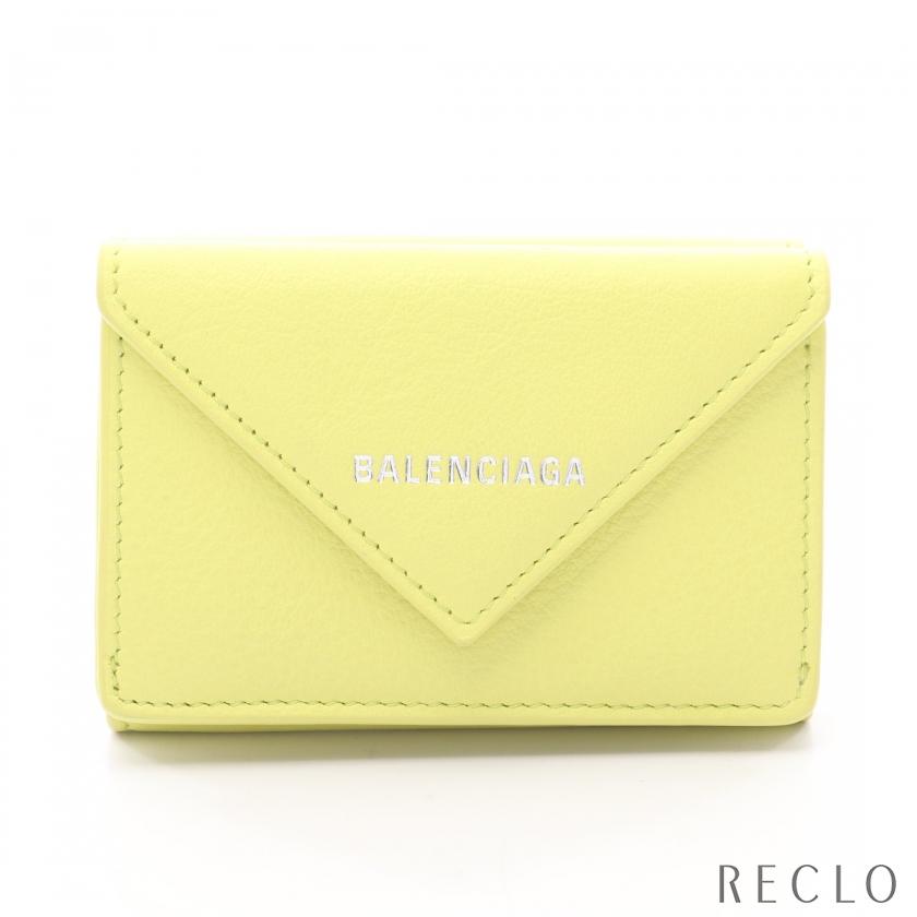 BALENCIAGA（バレンシアガ） ペーパーミニウォレット 三つ折り財布