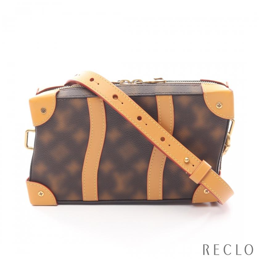 ルイ・ヴィトン LOUIS VUITTON ソフトトランク ショルダーバッグ バッグ PVCコーティングキャンバス レザー ディスイズノット・モノグラム メンズ ブラウン系 M81580 【中古】 LOUIS VUITTON（ルイ・ヴィトン） ソフトトランク ディス イズ ノット