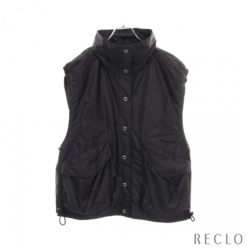 BURBERRY（バーバリー） ベスト ハイネック ナイロン ブラック