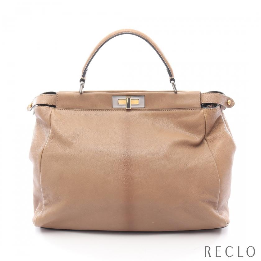 FENDI（フェンディ） ピーカブー ラージ ハンドバッグ レザー