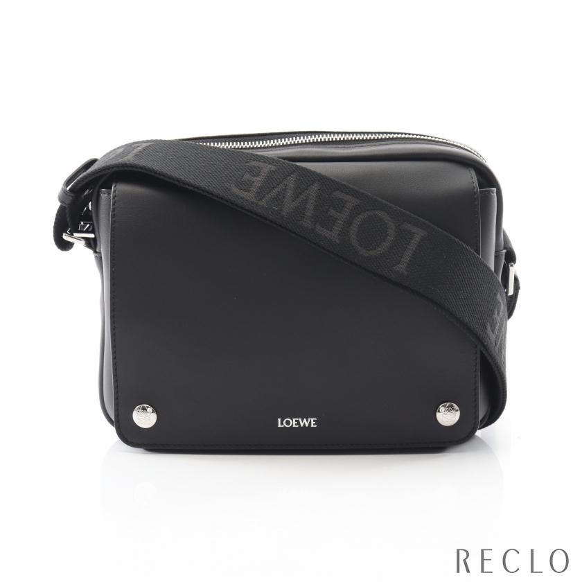 ロエベ LOEWE ペブル メッセンジャーバッグ ミディアム ショルダーバッグ バッグ レザー メンズ ブラック系 BANBA73X031100 【新品】 LOEWE（ロエベ） ペブル メッセンジャーバッグ ミディアム ショルダー