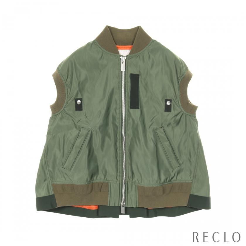 定価11万＊未使用級✨ sacai サカイ ダウンベスト 3WAY カーキ M 定価11万＊未使用級✨ sacai サカイ ダウンベスト 3WAY カーキ M