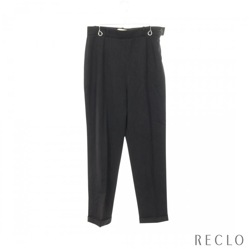 HERMES（エルメス） スラックス トラウザーズ ウール ダークグレー