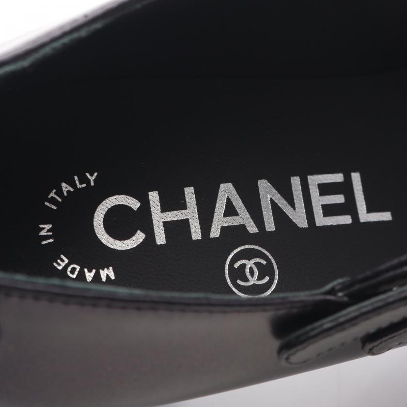 CHANEL（シャネル） メリージェーン パンプス ラムスキン グログラン