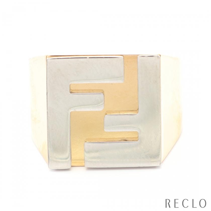 FENDI（フェンディ） 爆買 FENDI FFロゴ リング 指輪 GP ゴールド
