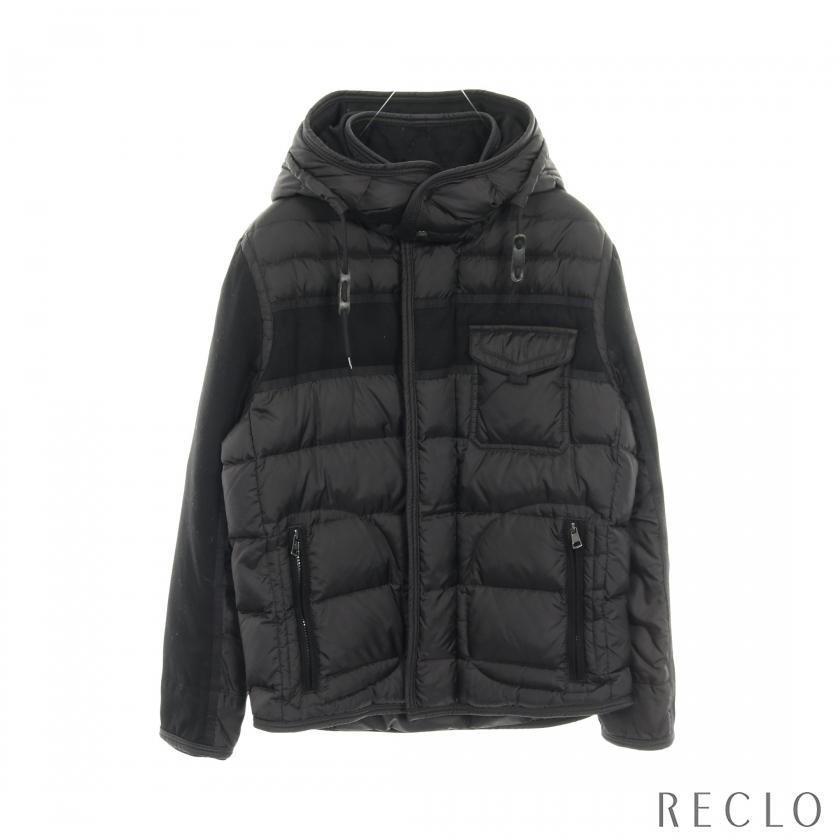 モンクレール MONCLER RYAN ダウンジャケット 衣料品 アウター ナイロン ウール メンズ ブラック系 B20914139285 【中古】 MONCLER（モンクレール） MONCLER RYAN ダウンジャケット ナイロン