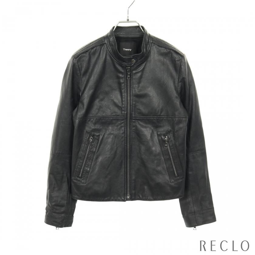 theory（セオリー） シングルライダースジャケット ブルゾン レザー