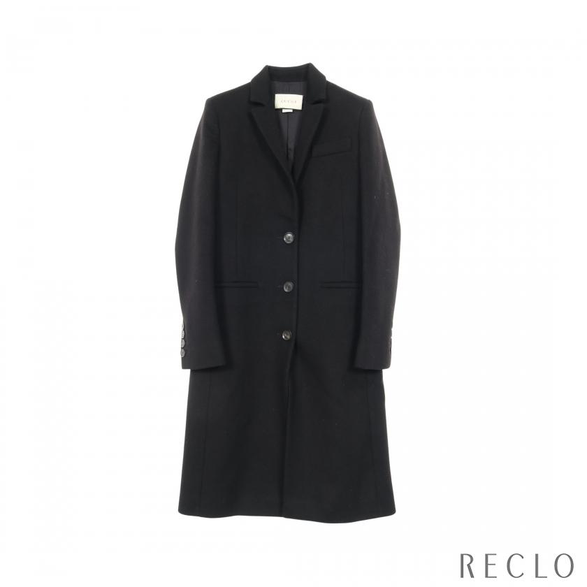 GUCCI（グッチ） チェスターコート ウール ブラック レディース 中古