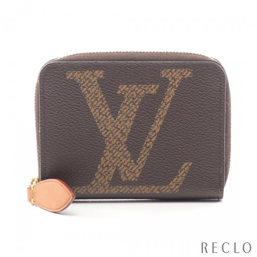 ルイ・ヴィトン LOUIS VUITTON ジッピーパース モノグラムジャイアント ケース 財布 レザー PVC レディース ブラウン系 M67690 【中古】 LOUIS VUITTON（ルイ・ヴィトン） ジッピーコインパース モノグラム