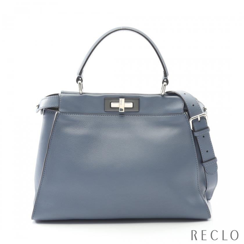 FENDI（フェンディ） 爆買 ピーカブー レギュラー ハンドバッグ レザー