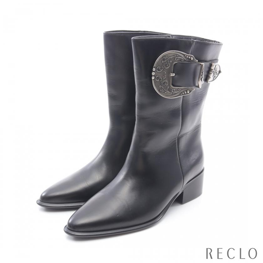 LOEWE（ロエベ） アナグラム ポインテッドトゥ ウエスタン ブーツ