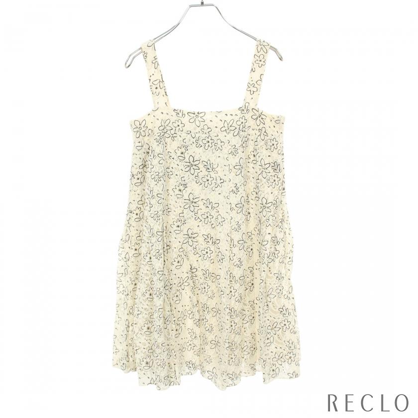 CHANEL（シャネル） ココマークボタン ワンピース 花柄 総レース