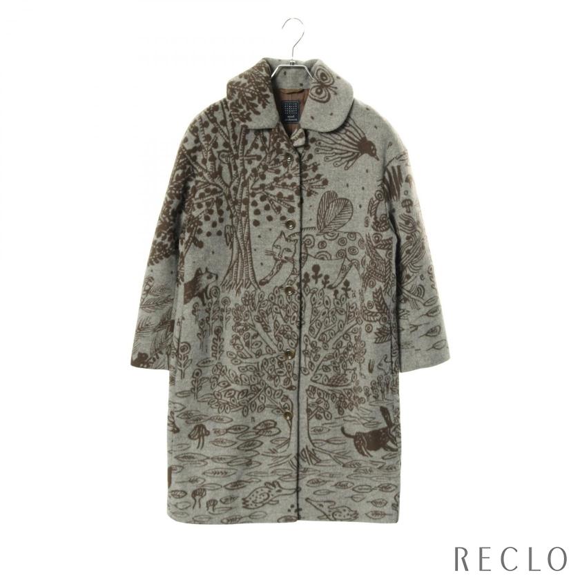 ミナペルホネン mina perhonen imagine コート ウール グレー ダーク