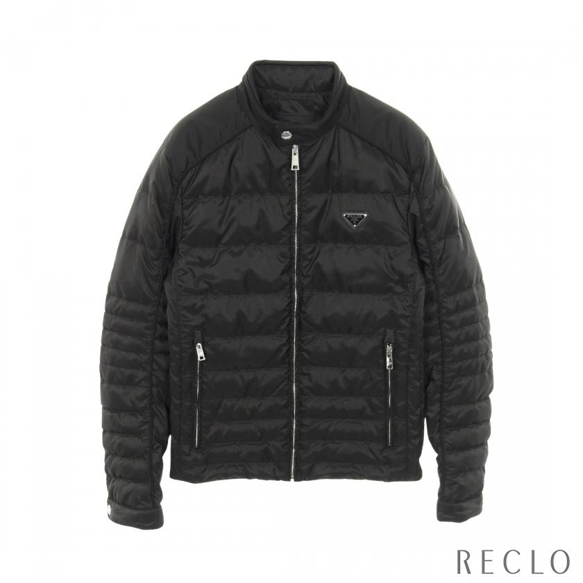 PRADA ダウンジャケット　三角ロゴ　ブラック　40 PRADA ダウンジャケット 三角ロゴ ブラック 40 PRADA プラダ ダウン