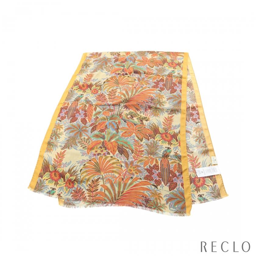 ETRO（エトロ） ストール カシミヤ シルク ベージュ マルチカラー