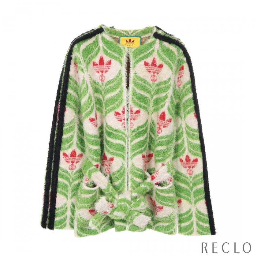 Kuuga0307 GUCCI（グッチ） GUCCI GUCCI × adidas トレフォイル ニットジャケット