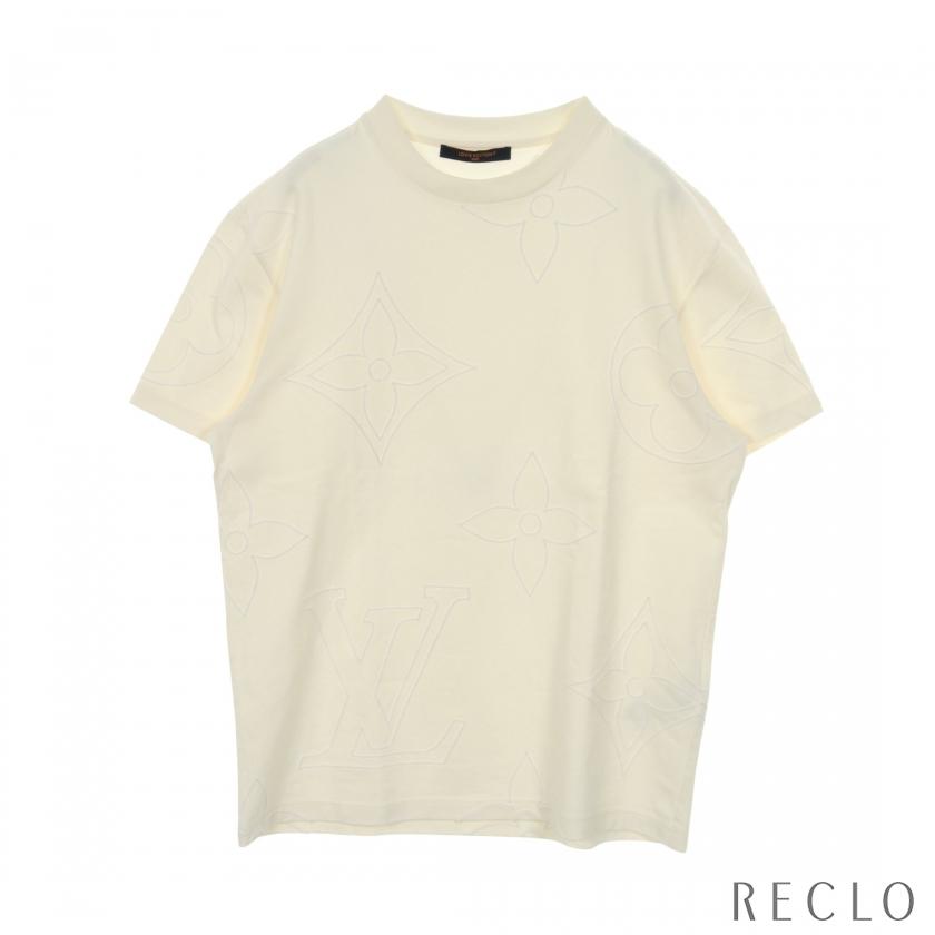 ルイ・ヴィトン LOUIS VUITTON ジャンボモノグラム カットソー 衣料品 トップス コットン メンズ ホワイト系 RM251M9 NPG HSY08W 【中古】 LOUIS VUITTON（ルイ・ヴィトン） ジャンボモノグラム Tシャツ クルー