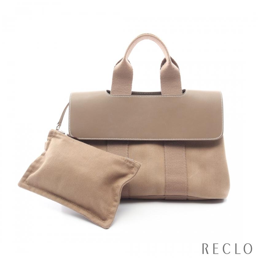 エルメス HERMES ヴァルパライソPM エトゥープ ハンドバッグ バッグ レザー トワルシェブロン トワルシェブロン レディース グレー系 【中古】 HERMES（エルメス） ヴァルパライソPM エトゥープ ハンドバッグ トワル