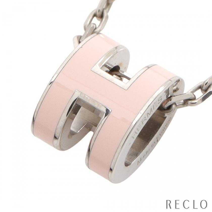 新品未使用品 HERMES エルメス ペンダント ミニポップH ローズドラジェ 名東】エルメス ネックレス ポップアッシュ ミニ ペンダント H ローズ