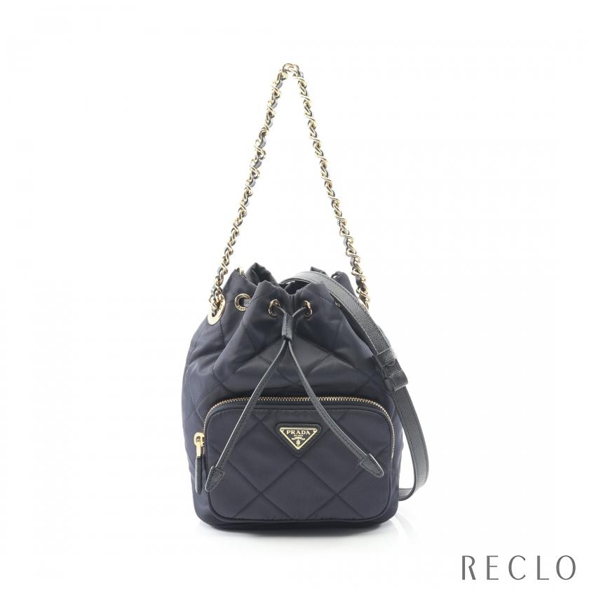 PRADA（プラダ） デュエット Re-Nylon バケットバッグ チェーン