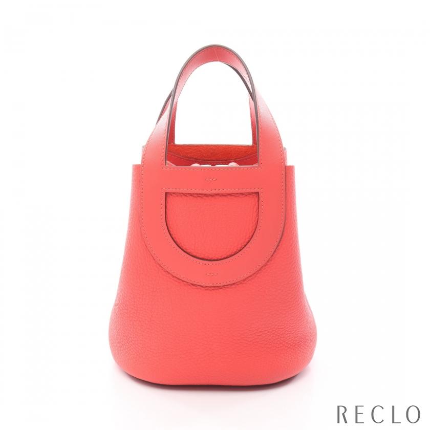 エルメス HERMES インザループ18 ローズテキサス ハンドバッグ バッグ トリヨンクレマンス トリヨンクレマンス レディース レッド系 【中古】 HERMES（エルメス） インザループ18 ローズテキサス ハンドバッグ