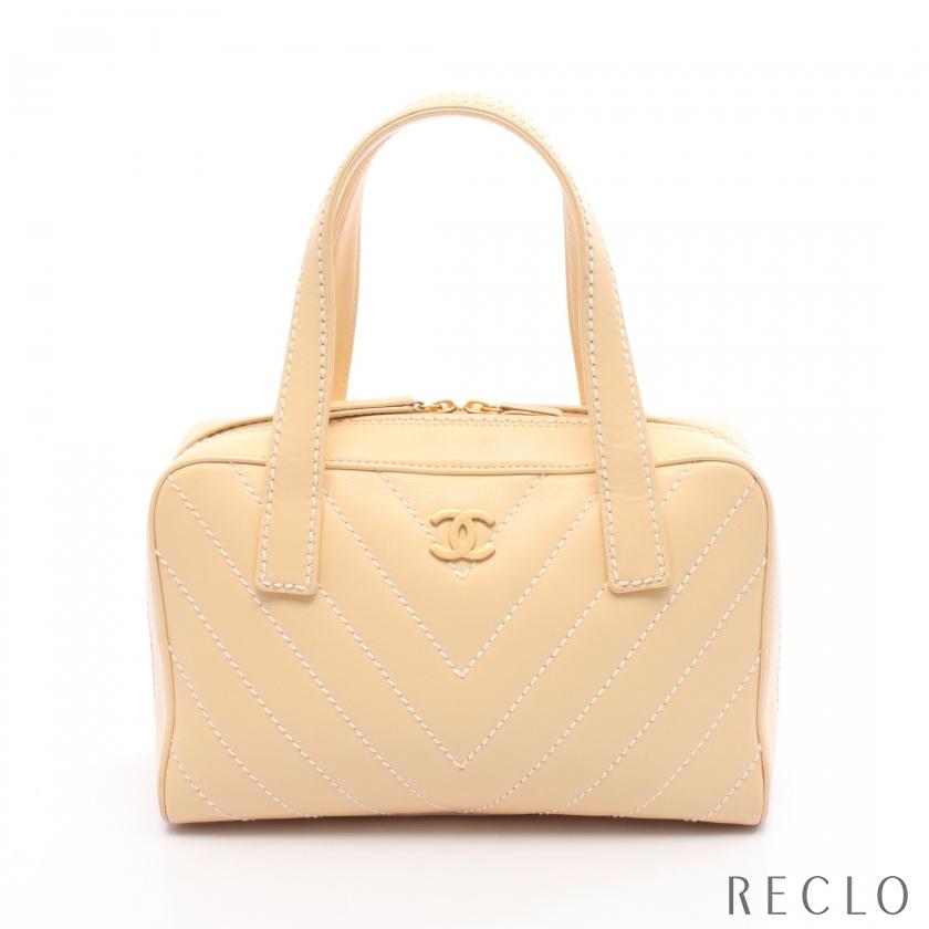 シャネル ワイルドステッチ レザー ハンドバッグ シリアル ギャランティカード CHANEL（シャネル） ワイルドステッチ ハンドバッグ レザー レディース