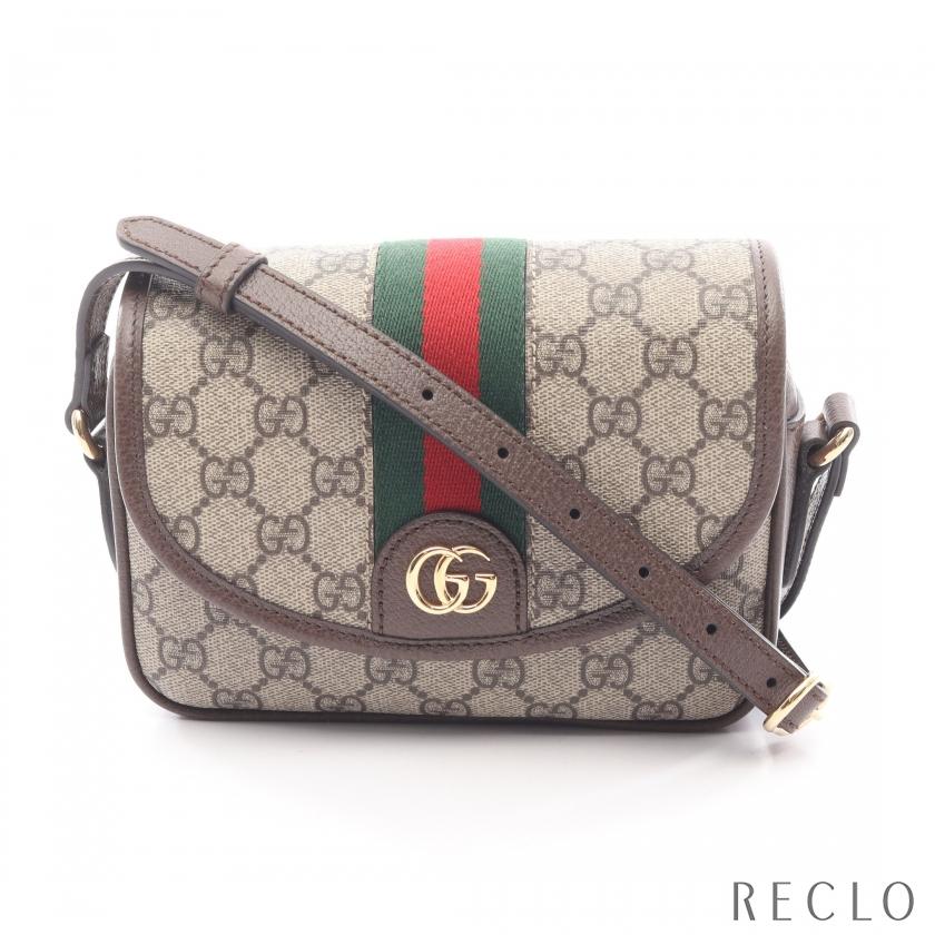 グッチ GUCCI オフィディア GGスプリーム シェリーライン ショルダーバッグ バッグ PVCコーティングキャンバス レザー レディース ベージュ系 / ブラウン系 / マルチカラー 772239FACUJ8745 【新品】 GUCCI（グッチ） オフィディア GGスプリーム シェリーライン