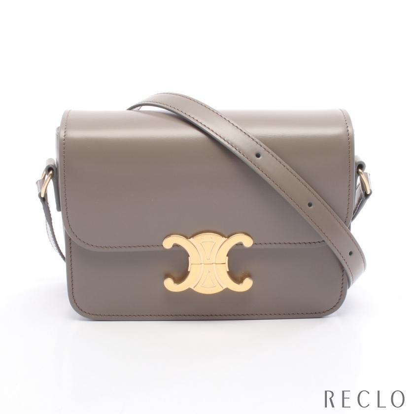 セリーヌ CELINE ティーン トリオンフ バッグ ショルダーバッグ バッグ レザー レディース グレー系 188423BF410BL 【新品】 CELINE（セリーヌ） ティーン トリオンフ バッグ ショルダーバッグ