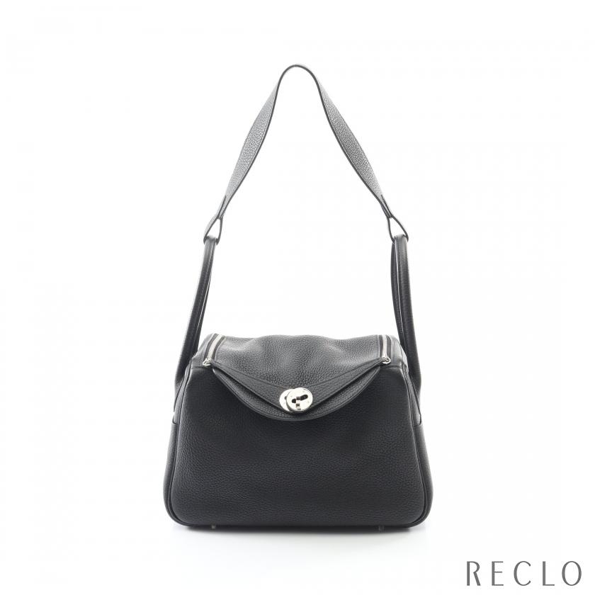 エルメス HERMES リンディ26 ショルダーバッグ バッグ レザー トリヨンクレマンス レディース ブラック系 073428CK 【中古】 HERMES（エルメス） リンディ26 ショルダーバッグ トリヨンクレマンス