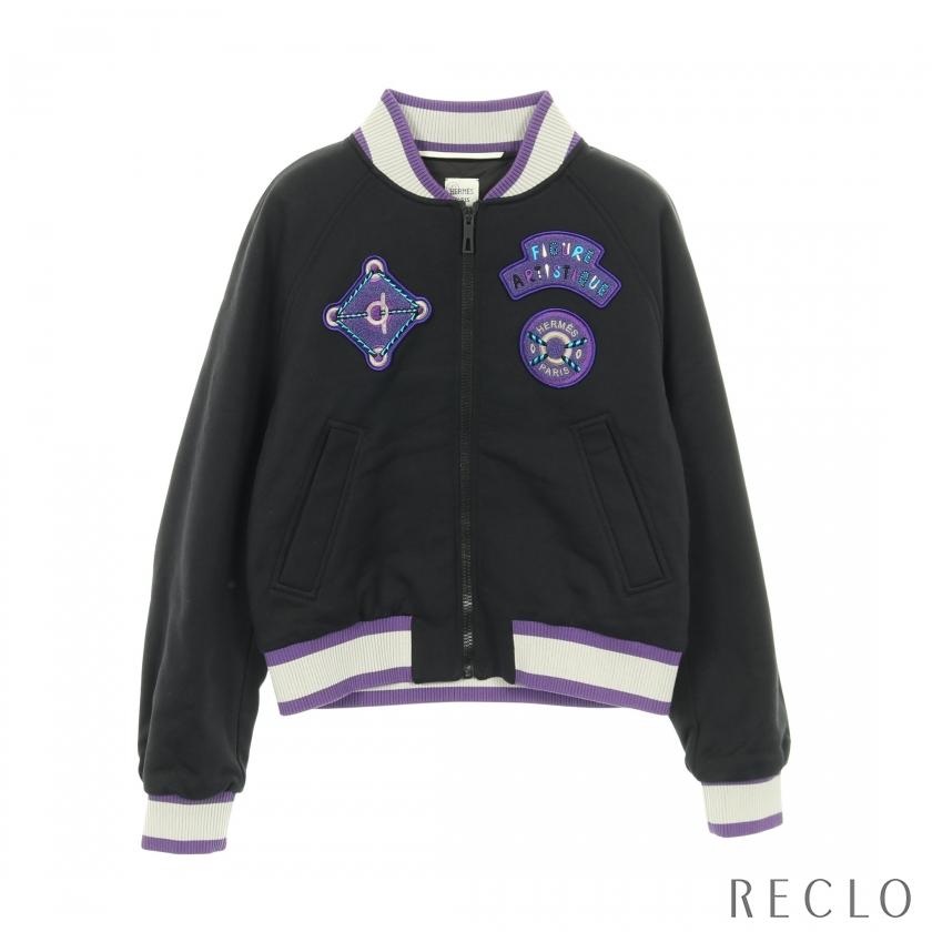 HERMES（エルメス） HERMES FIGURE ARTISTIQUE ブルゾン 刺繍 コットン