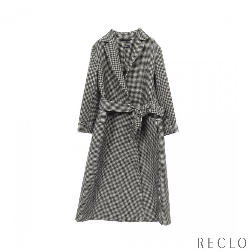 S MAXMARA（エスマックスマーラ） ラップコート ガウンコート 千鳥格子