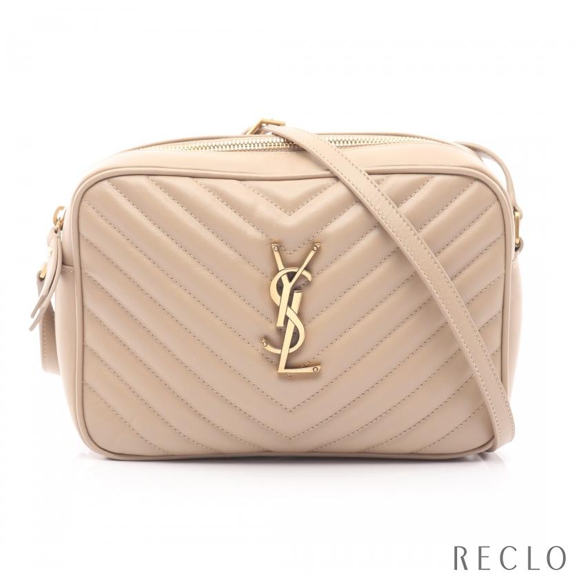 サンローランパリ SAINT LAURENT PARIS LOU ルー モノグラム カメラバッグ ショルダーバッグ バッグ レザー レディース ベージュ系 761554 【中古】 サンローランパリ SAINT LAURENT PARIS LOU ルー モノグラム カメラ