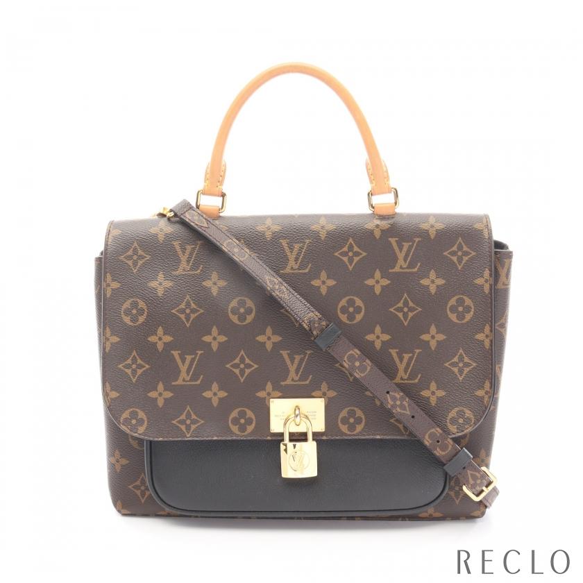 ルイ・ヴィトン LOUIS VUITTON マリニャン モノグラム ノワール ハンドバッグ バッグ PVCコーティングキャンバス レザー レディース ブラウン系 / ブラック系 M44259 【中古】 LOUIS VUITTON（ルイ・ヴィトン） マリニャン モノグラム ノワール